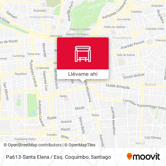 Mapa de Pa613-Santa Elena / Esq. Coquimbo