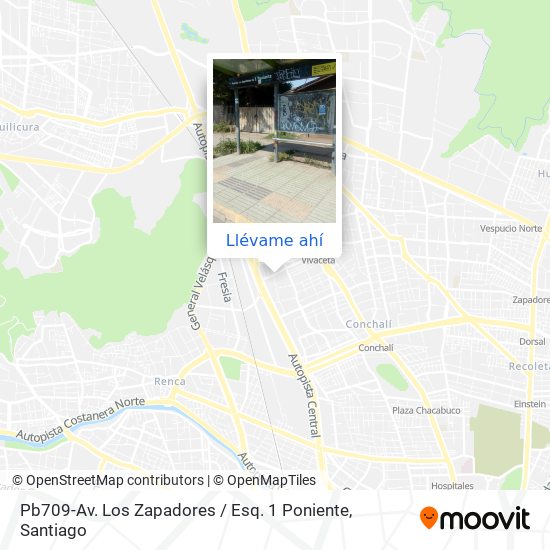 Mapa de Pb709-Av. Los Zapadores / Esq. 1 Poniente
