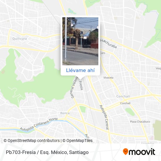 Mapa de Pb703-Fresia / Esq. México