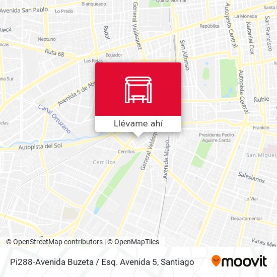 Mapa de Pi288-Avenida Buzeta / Esq. Avenida 5