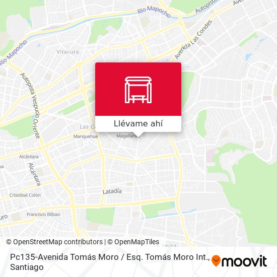 Mapa de Pc135-Avenida Tomás Moro / Esq. Tomás Moro Int.