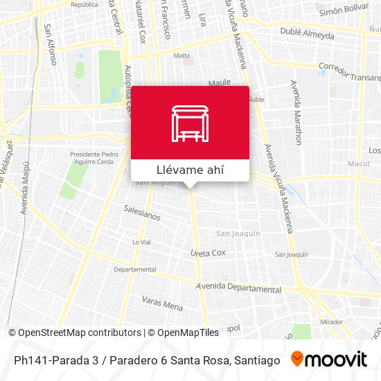 Mapa de Ph141-Parada 3 / Paradero 6 Santa Rosa