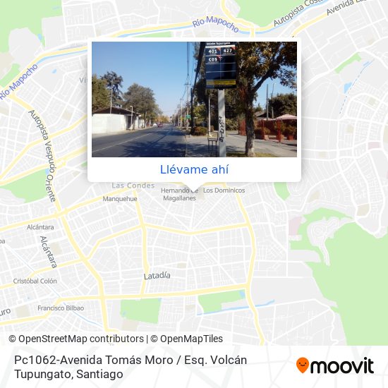 Mapa de Pc1062-Avenida Tomás Moro / Esq. Volcán Tupungato