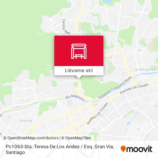 Mapa de Pc1063-Sta. Teresa De Los Andes / Esq. Gran Vía