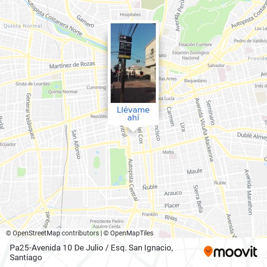 Mapa de Pa25-Avenida 10 De Julio / Esq. San Ignacio