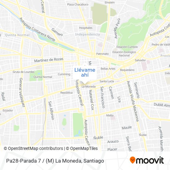 Mapa de Pa28-Parada 7 / (M) La Moneda