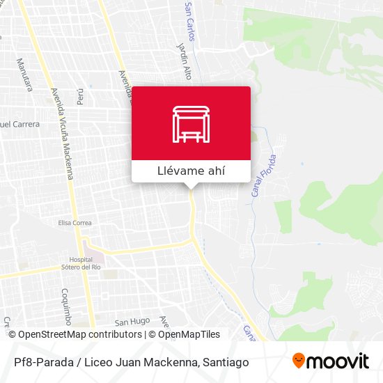 Mapa de Pf8-Parada / Liceo Juan Mackenna