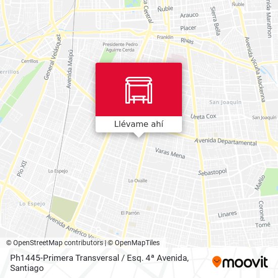 Mapa de Ph1445-Primera Transversal / Esq. 4ª Avenida