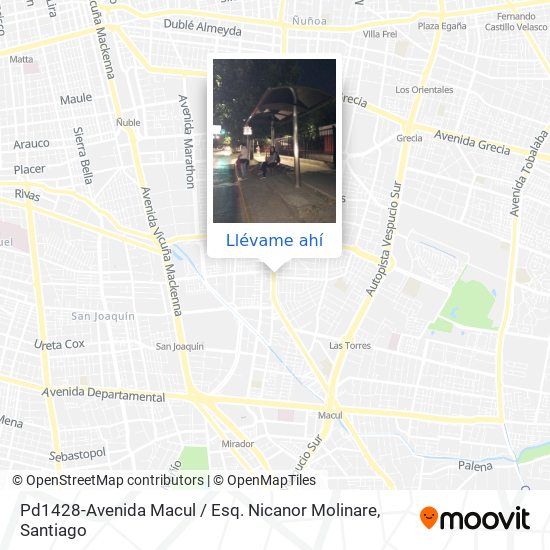 Mapa de Pd1428-Avenida Macul / Esq. Nicanor Molinare