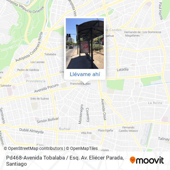 Mapa de Pd468-Avenida Tobalaba / Esq. Av. Eliécer Parada