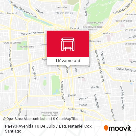 Mapa de Pa493-Avenida 10 De Julio / Esq. Nataniel Cox