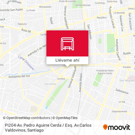 Mapa de Pi204-Av. Pedro Aguirre Cerda / Esq. Av.Carlos Valdovinos