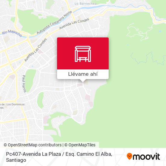 Mapa de Pc407-Avenida La Plaza / Esq. Camino El Alba
