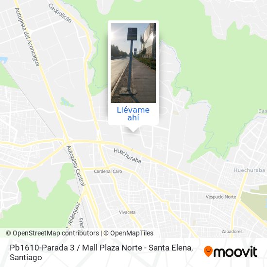 Mapa de Pb1610-Parada 3 / Mall Plaza Norte - Santa Elena