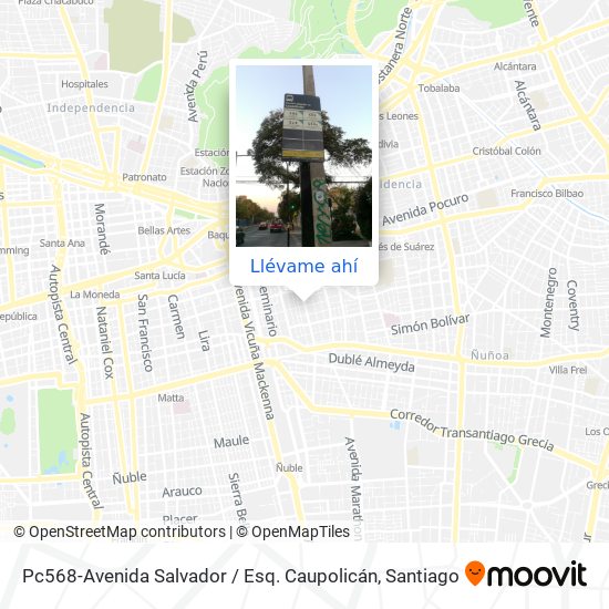 Mapa de Pc568-Avenida Salvador / Esq. Caupolicán