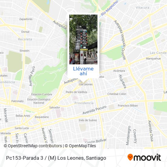 Mapa de Pc153-Parada 3 / (M) Los Leones