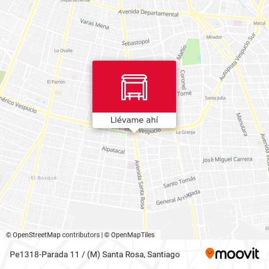 Mapa de Pe1318-Parada 11 / (M) Santa Rosa