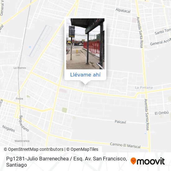 Mapa de Pg1281-Julio Barrenechea / Esq. Av. San Francisco