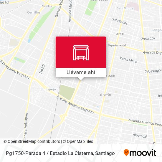 Mapa de Pg1750-Parada 4 / Estadio La Cisterna