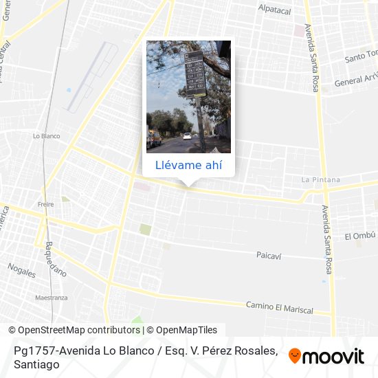 Mapa de Pg1757-Avenida Lo Blanco / Esq. V. Pérez Rosales