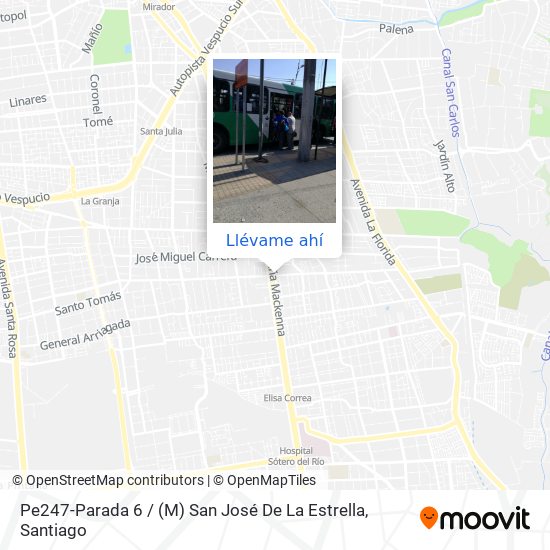 Mapa de Pe247-Parada 6 / (M) San José De La Estrella