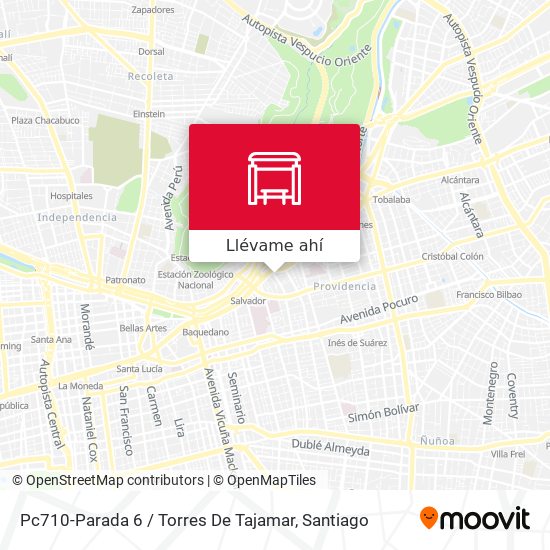 Mapa de Pc710-Parada 6 / Torres De Tajamar
