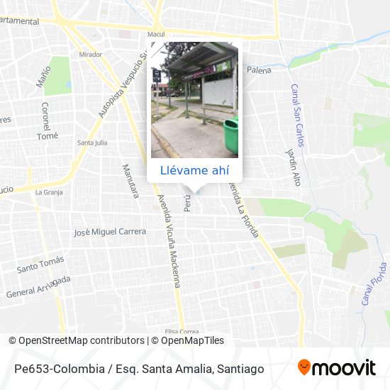 Mapa de Pe653-Colombia / Esq. Santa Amalia