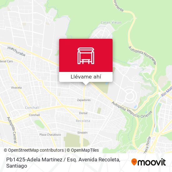 Mapa de Pb1425-Adela Martínez / Esq. Avenida Recoleta