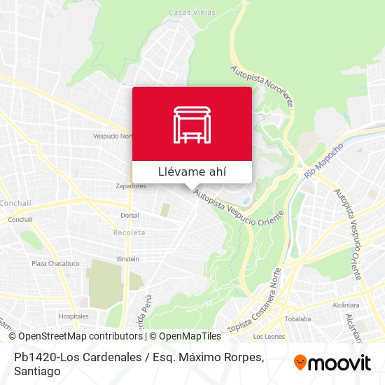 Mapa de Pb1420-Los Cardenales / Esq. Máximo Rorpes