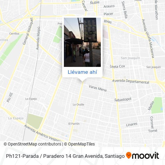 Mapa de Ph121-Parada / Paradero 14 Gran Avenida