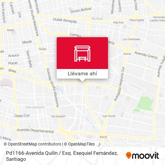 Mapa de Pd1166-Avenida Quilín / Esq. Exequiel Fernández