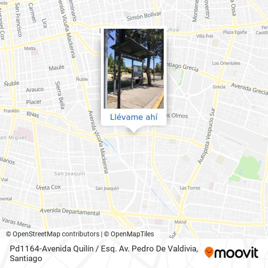 Mapa de Pd1164-Avenida Quilín / Esq. Av. Pedro De Valdivia