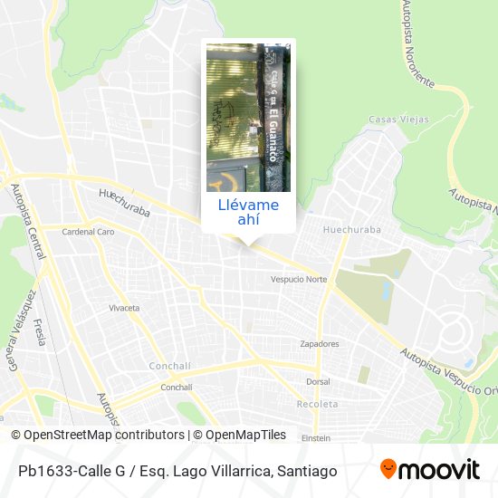 Mapa de Pb1633-Calle G / Esq. Lago Villarrica