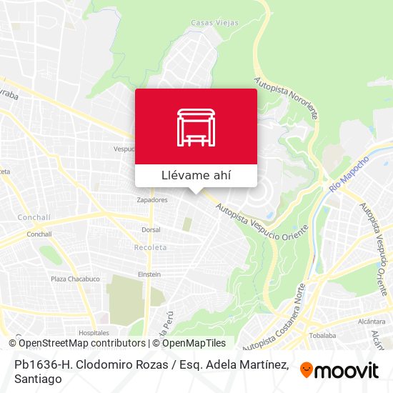 Mapa de Pb1636-H. Clodomiro Rozas / Esq. Adela Martínez