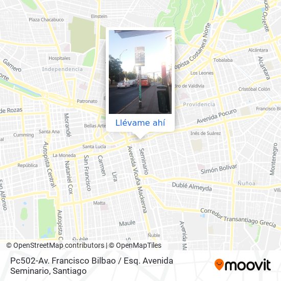 Mapa de Pc502-Av. Francisco Bilbao / Esq. Avenida Seminario