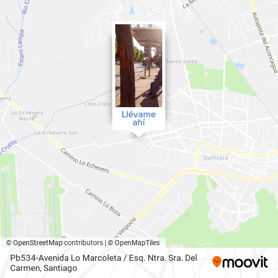 Mapa de Pb534-Avenida Lo Marcoleta / Esq. Ntra. Sra. Del Carmen