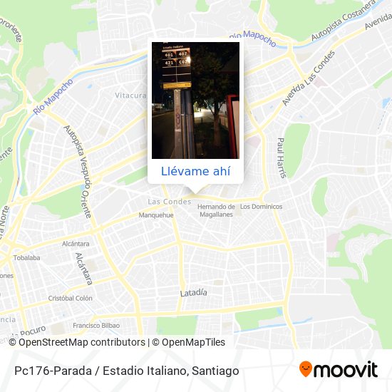 Mapa de Pc176-Parada / Estadio Italiano