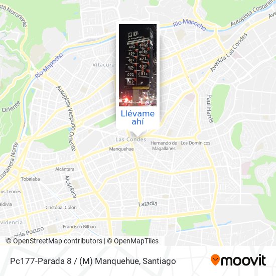 Mapa de Pc177-Parada 8 / (M) Manquehue
