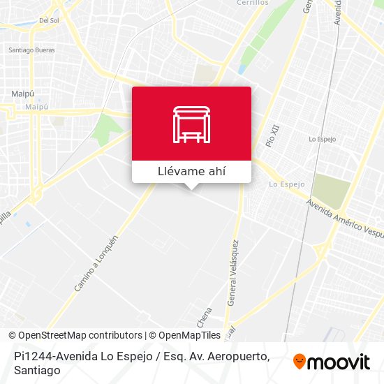 Mapa de Pi1244-Avenida Lo Espejo / Esq. Av. Aeropuerto