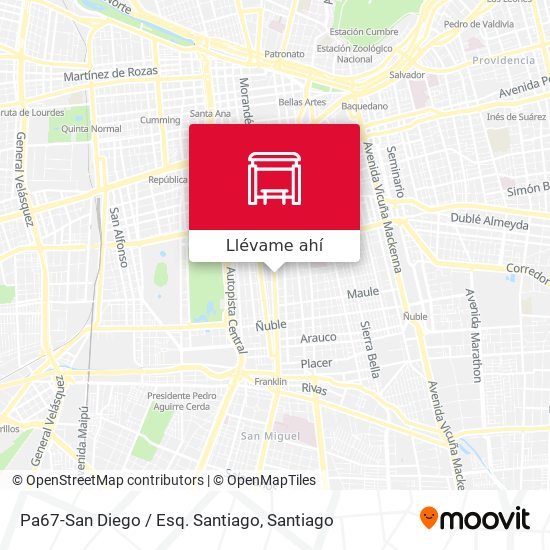 Mapa de Pa67-San Diego / Esq. Santiago