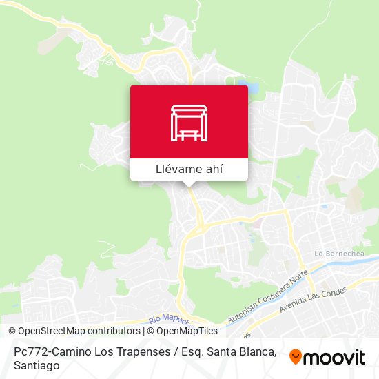 Mapa de Pc772-Camino Los Trapenses / Esq. Santa Blanca