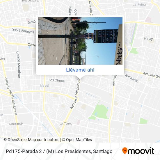 Mapa de Pd175-Parada 2 / (M) Los Presidentes