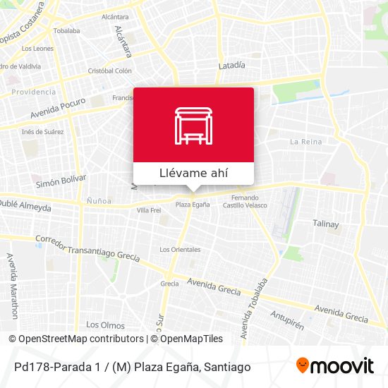 Mapa de Pd178-Parada 1 / (M) Plaza Egaña