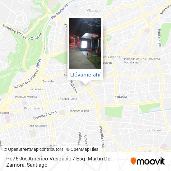 Mapa de Pc76-Av. Américo Vespucio / Esq. Martín De Zamora