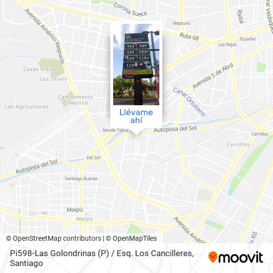 Mapa de Pi598-Las Golondrinas (P) / Esq. Los Cancilleres