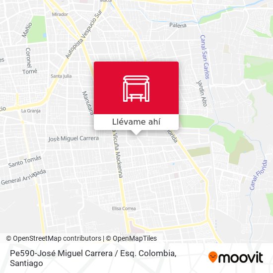 Mapa de Pe590-José Miguel Carrera / Esq. Colombia