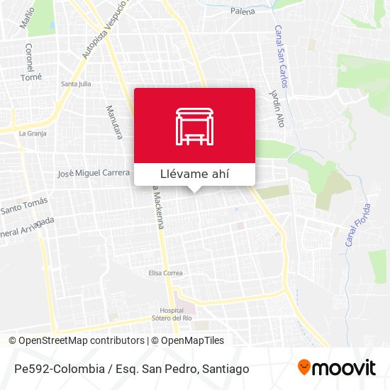 Mapa de Pe592-Colombia / Esq. San Pedro