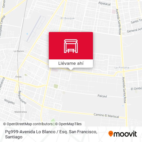 Mapa de Pg999-Avenida Lo Blanco / Esq. San Francisco