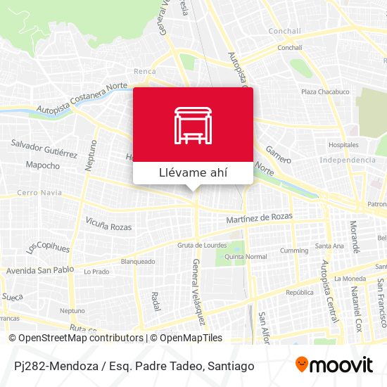 Mapa de Pj282-Mendoza / Esq. Padre Tadeo