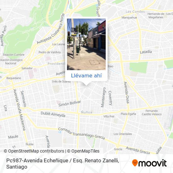 Mapa de Pc987-Avenida Echeñique / Esq. Renato Zanelli
